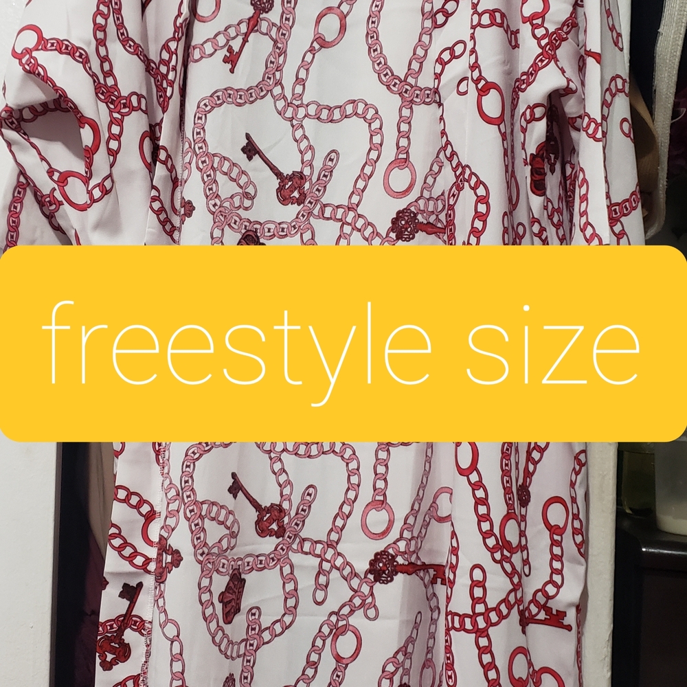 Pink and White Oversized Cover up.
